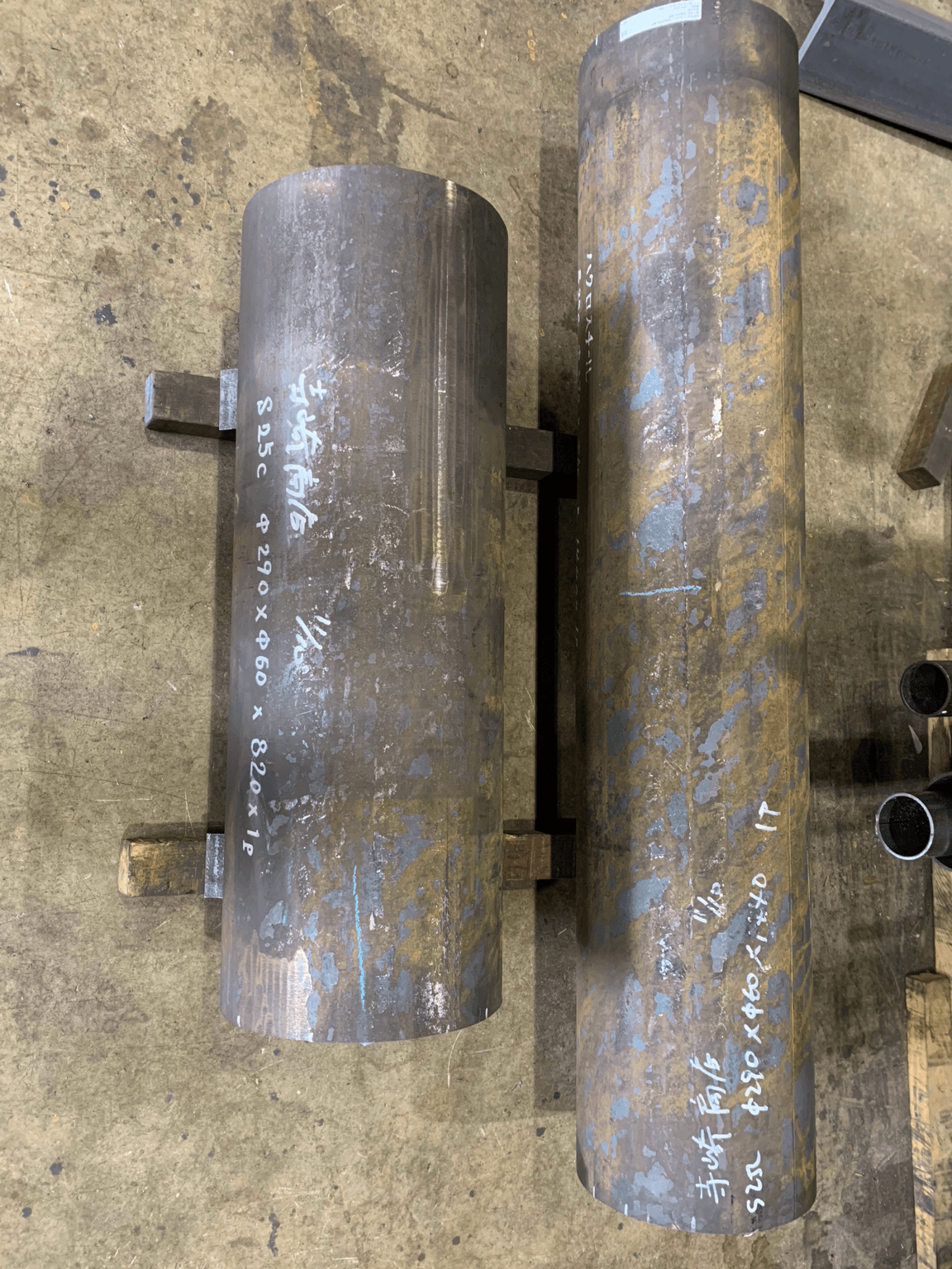 S25C特殊鋼丸棒のBTA深穴加工品